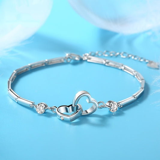 Bracelet Double Coeur