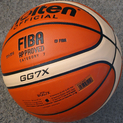 Basketbal FIBA-goedgekeurd maat 7 PU-leer