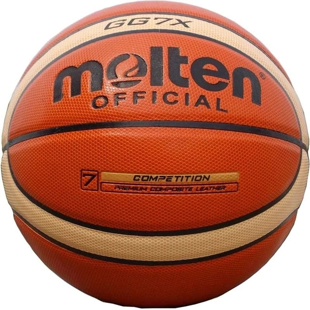 Basketbal FIBA-goedgekeurd maat 7 PU-leer