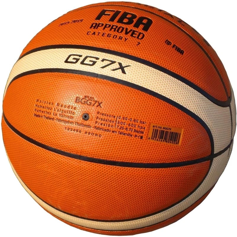 Basketbal FIBA-goedgekeurd maat 7 PU-leer